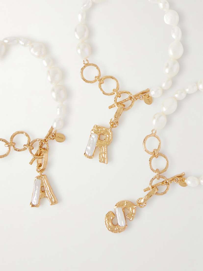 Pacharee onvertible Gold-plated Pearl Bracelet