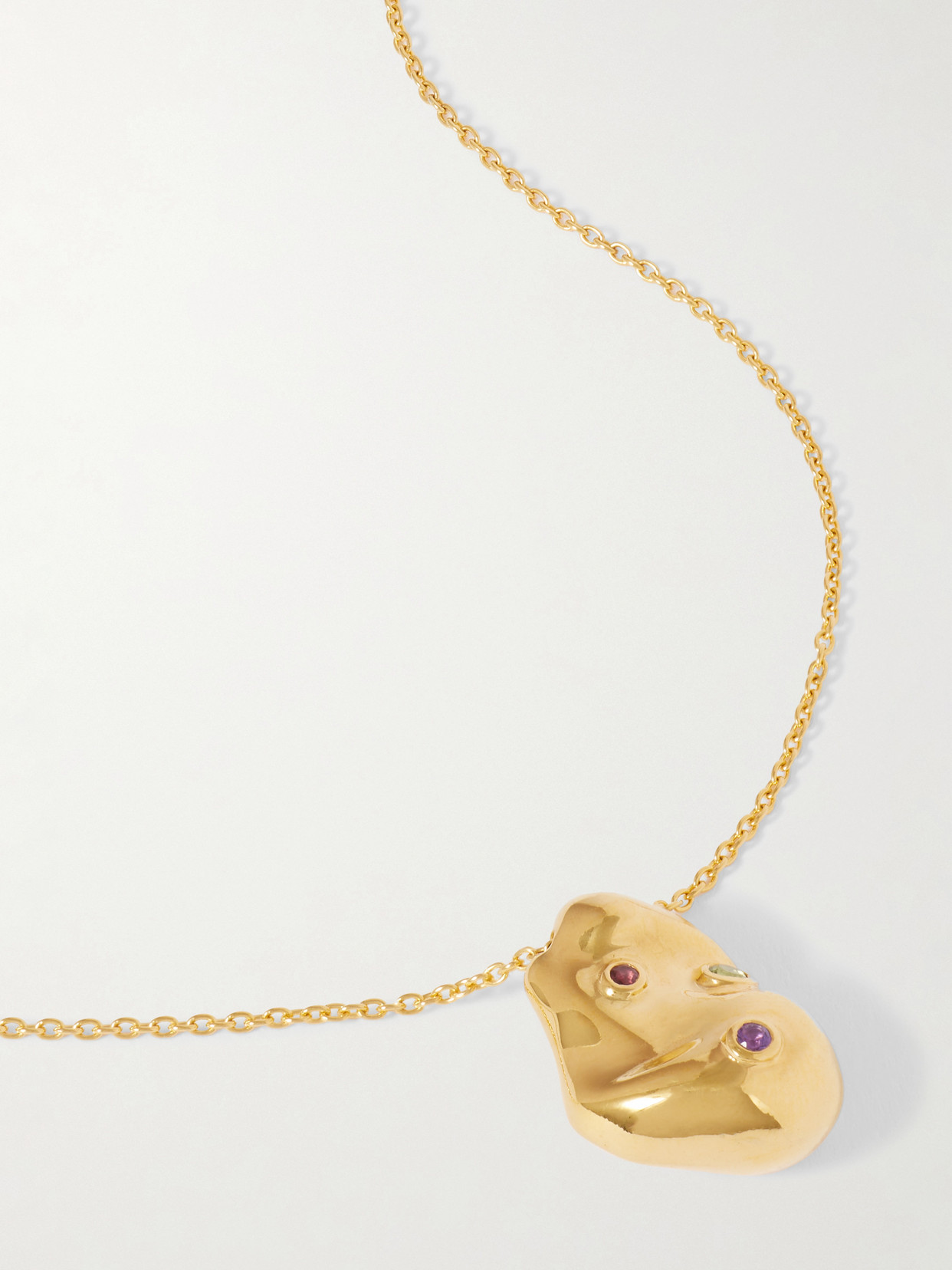 Pacharee Jahn Gold-plated Multi-stone Necklace