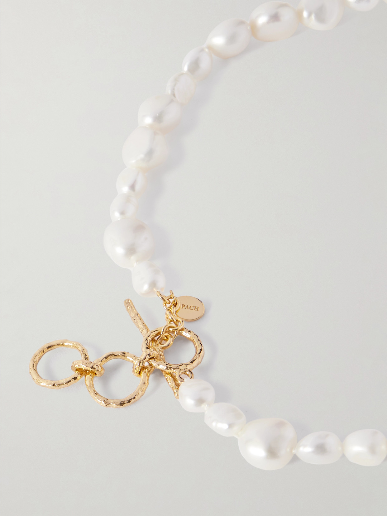 Pacharee Gold-plated, Pearl And Tourmaline Necklace In White