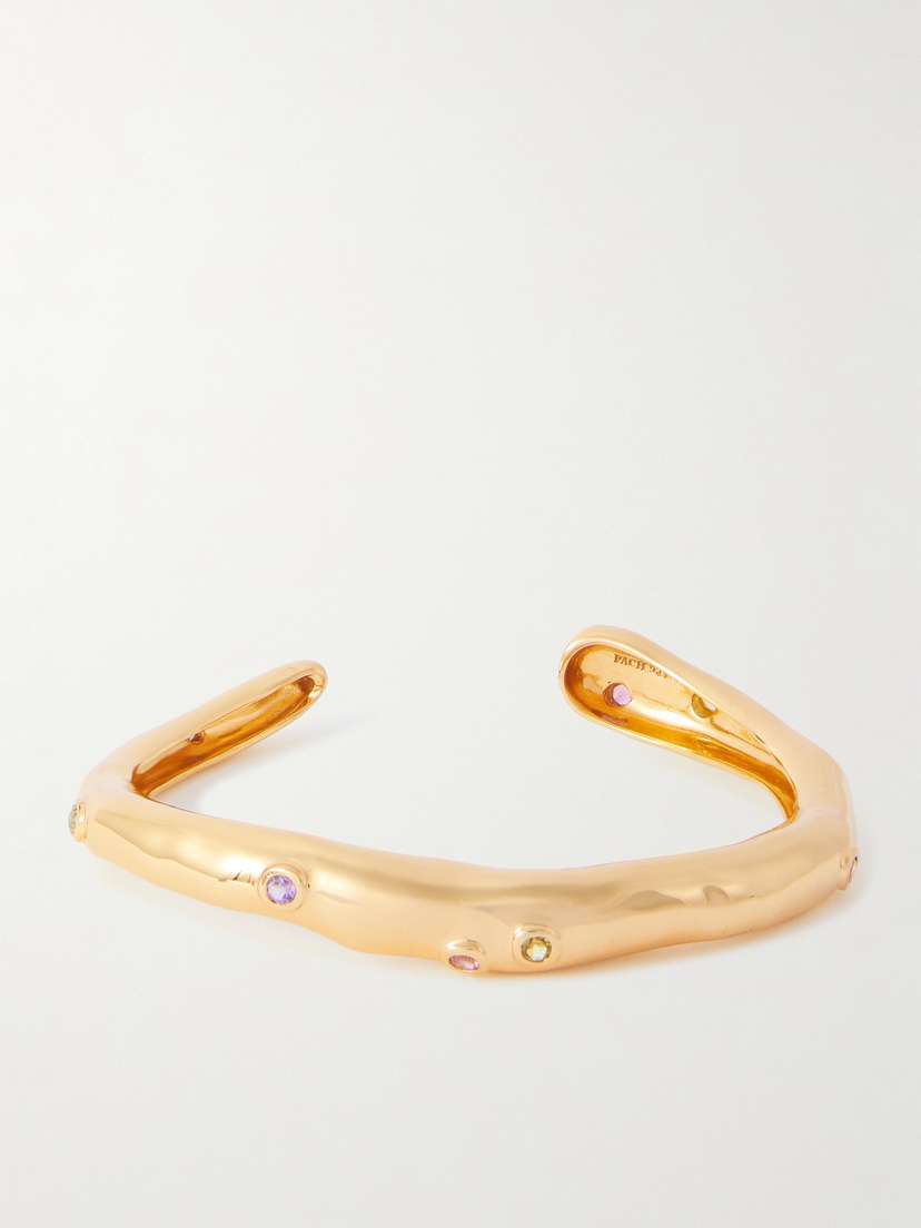 Pacharee + Phillip Lim Jahn Gold-plated Multi-stone Cuff