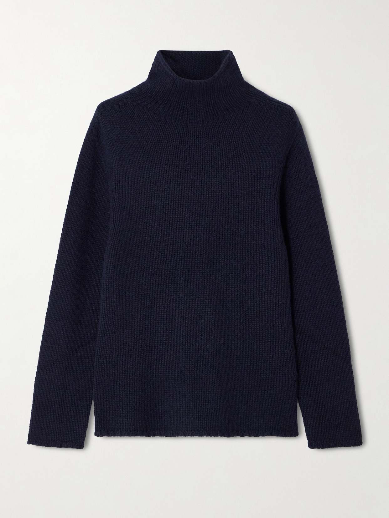 The Row Mariam Cashmere Turtleneck Sweater In Blue
