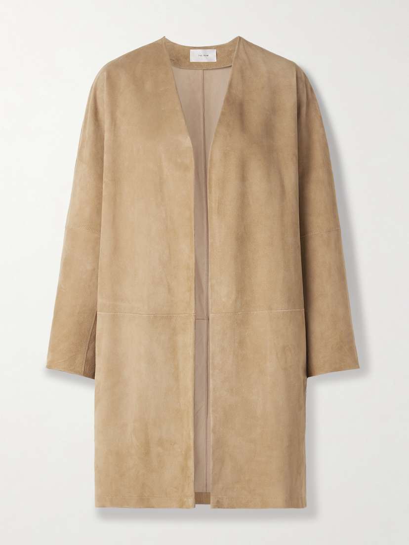 The Row Alarico Suede Coat