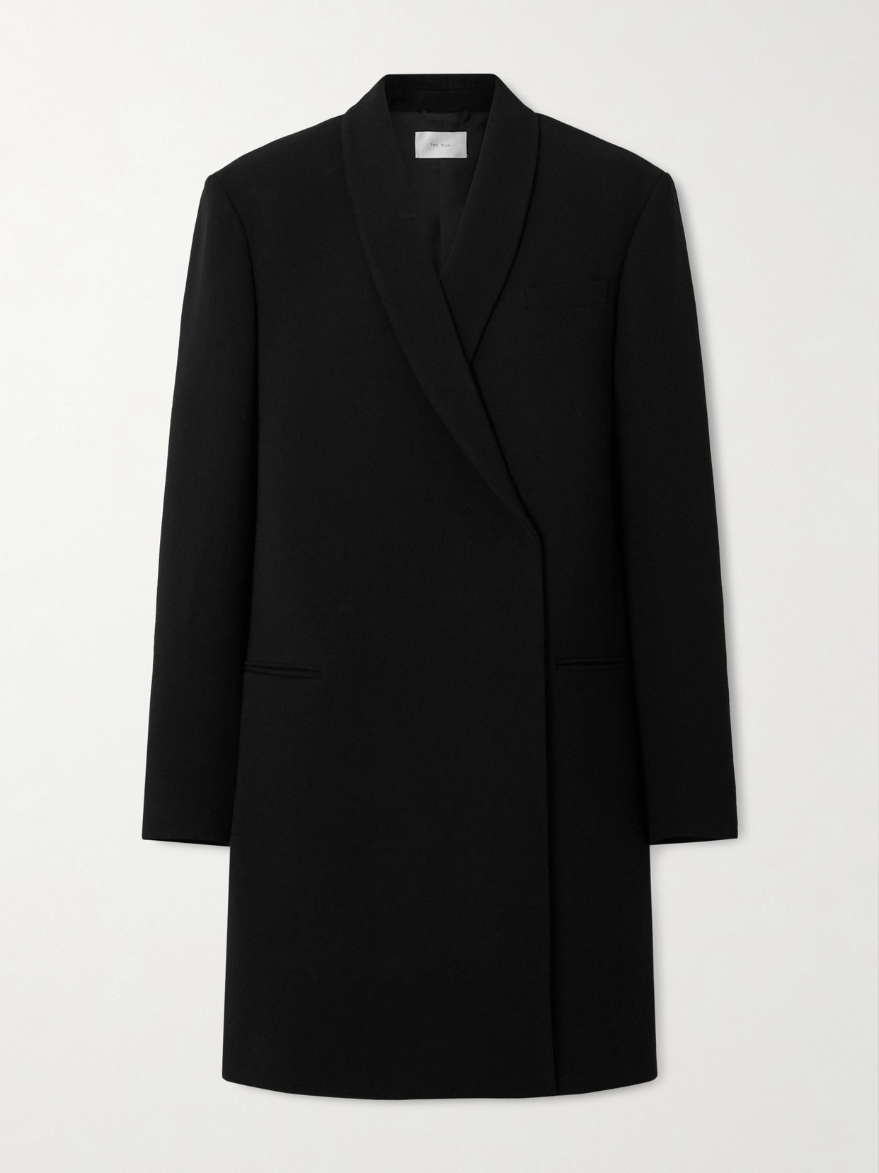 The Row Fenaris Wool Coat In Black