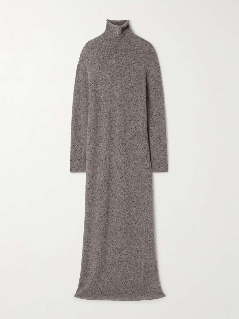 The Row Melani Cashmere Turtleneck Maxi Dress
