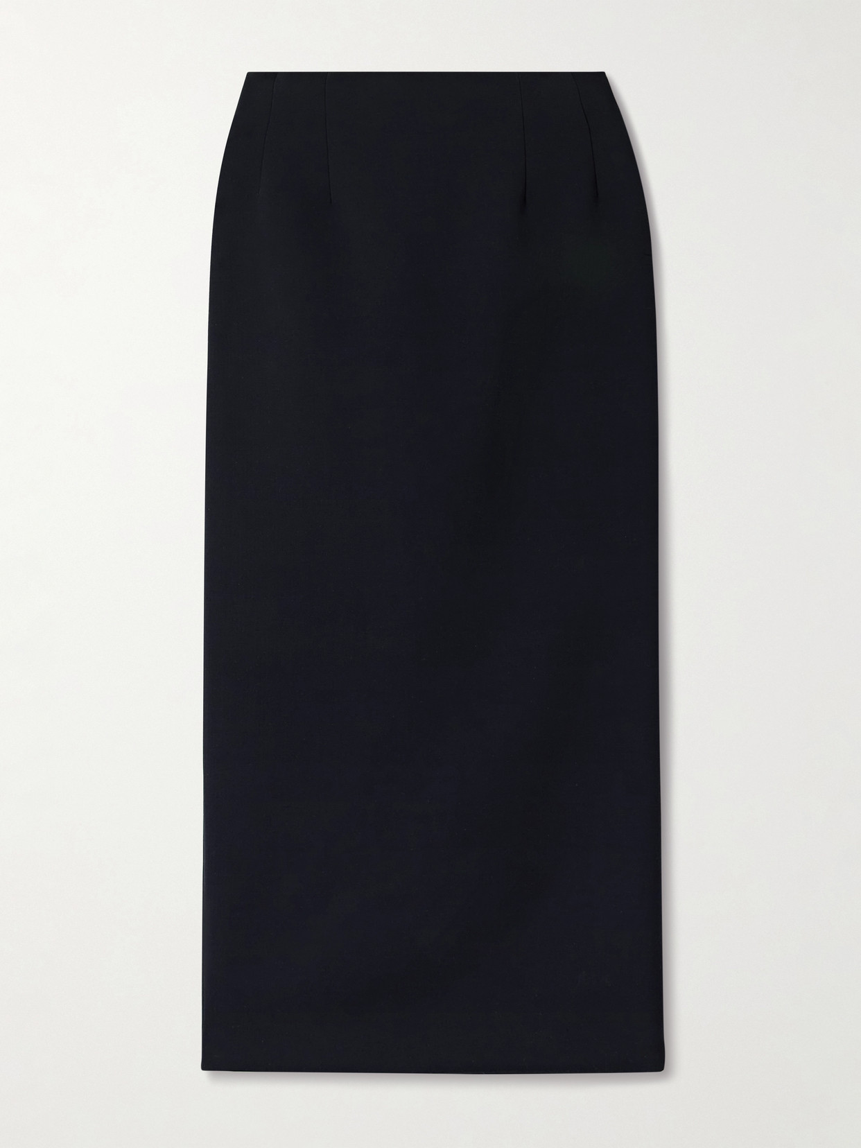 The Row Talor Wool Midi Skirt In Blue