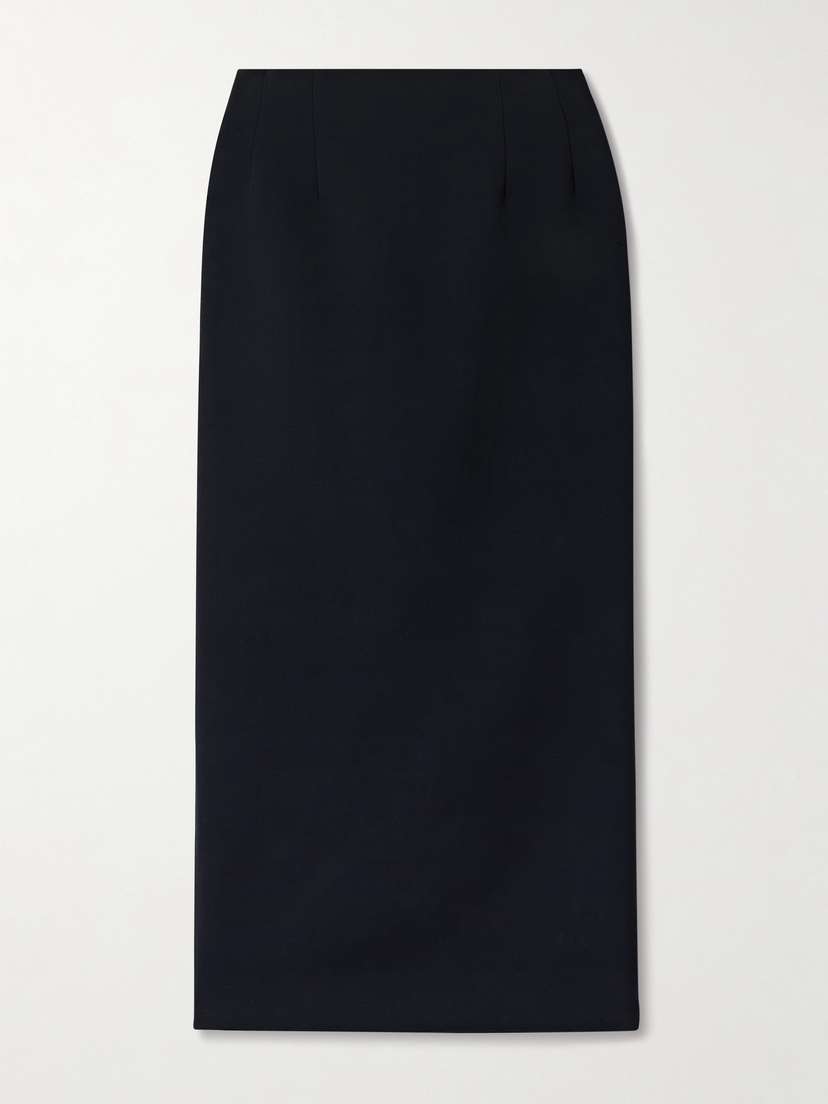 The Row Talor Wool Midi Skirt