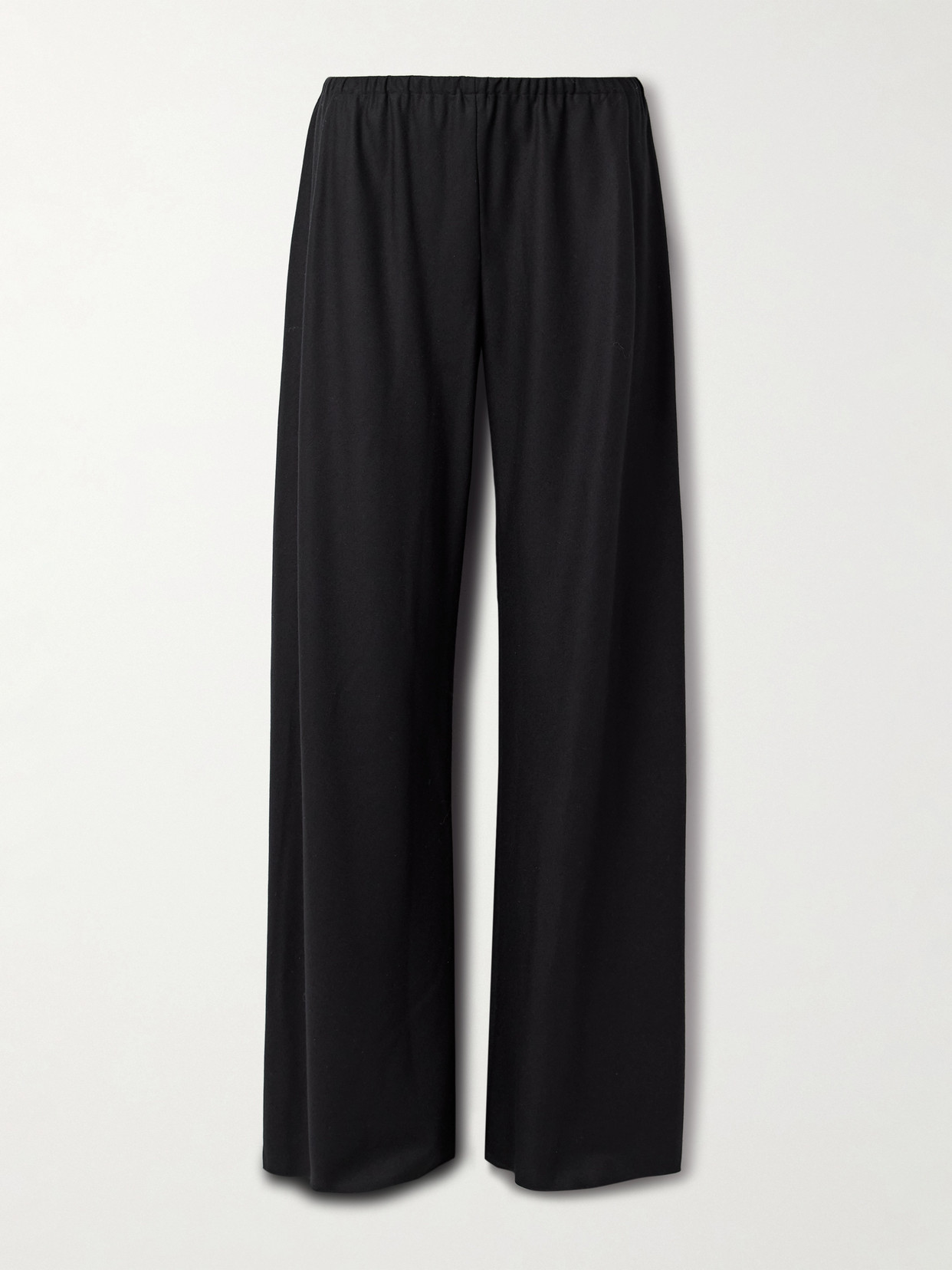 The Row Gala Wool Wide-leg Pants In Black