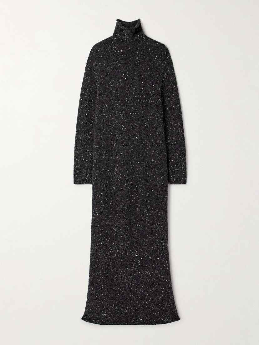 The Row Melani Cashmere Turtleneck Maxi Dress