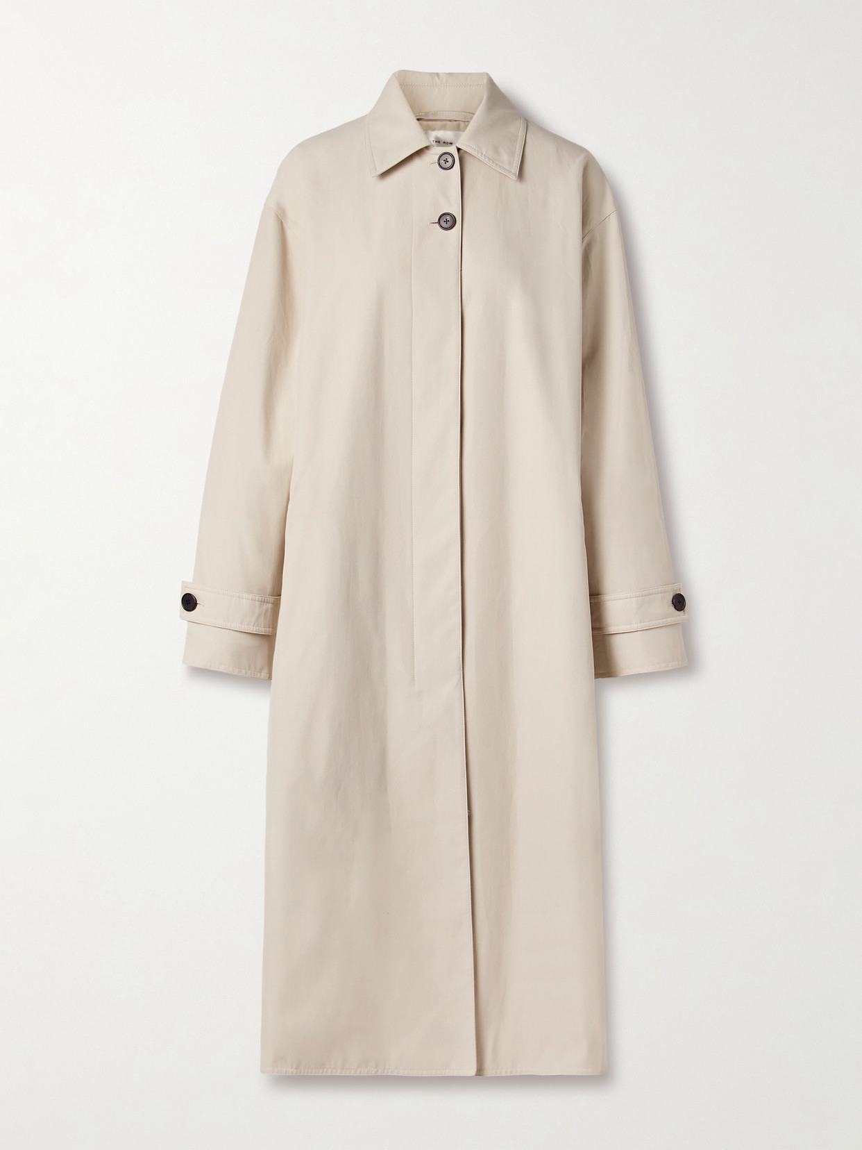 The Row Lolana Shell Trench Coat In Neutral