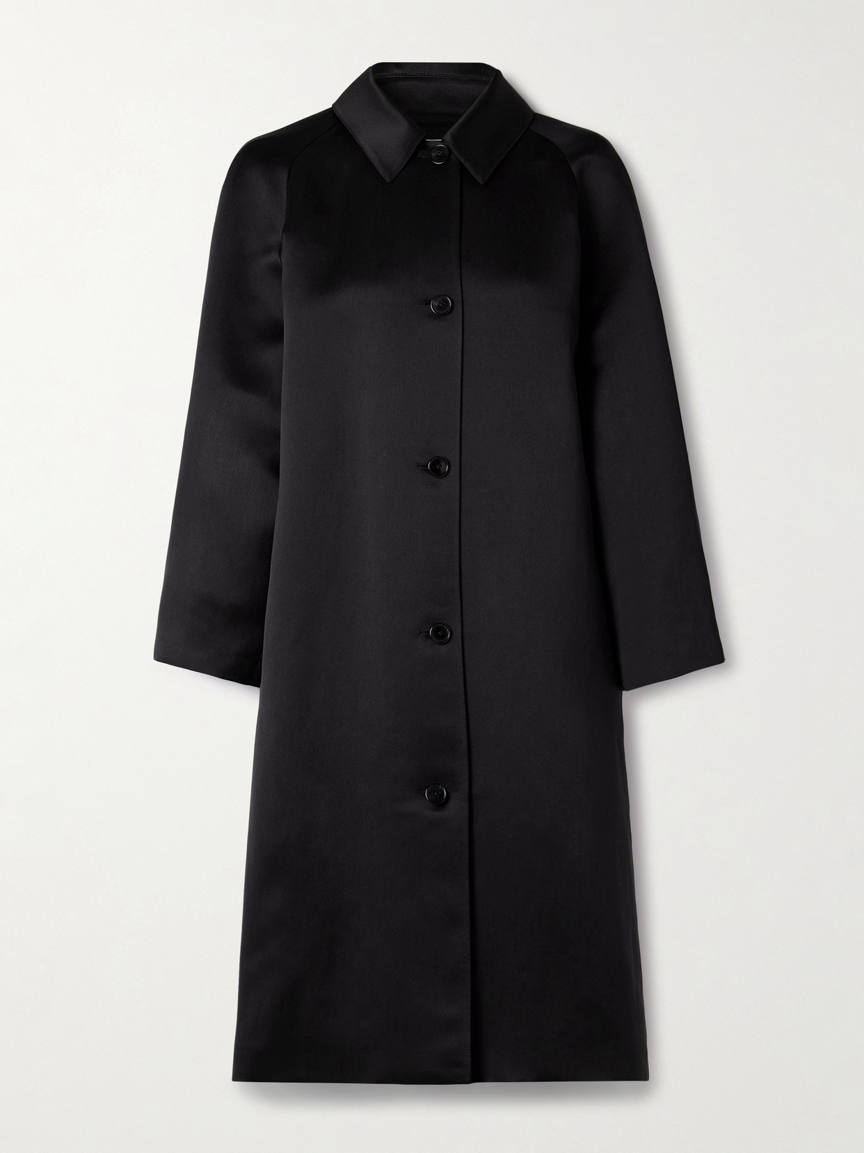 The Row Ema Silk Jacket In Black