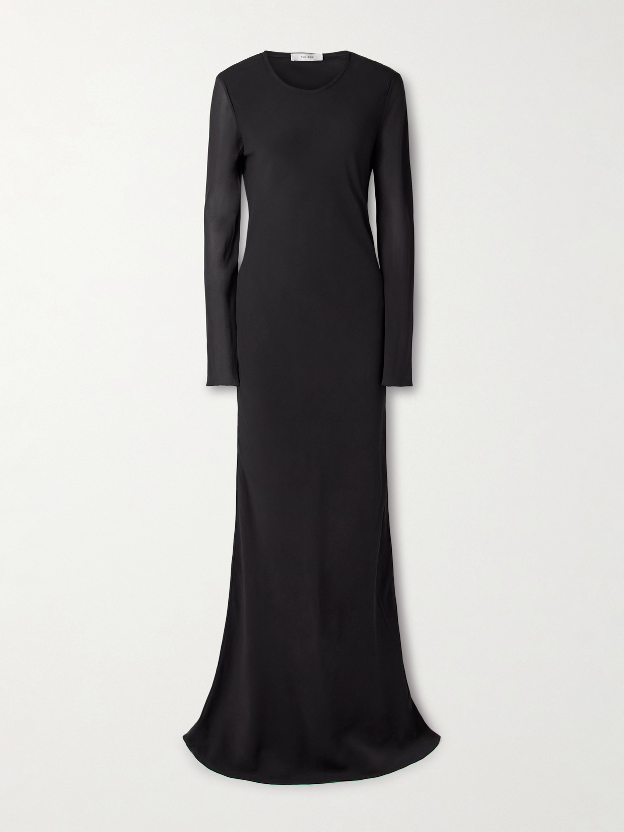 The Row Merita Silk-georgette Gown In Black