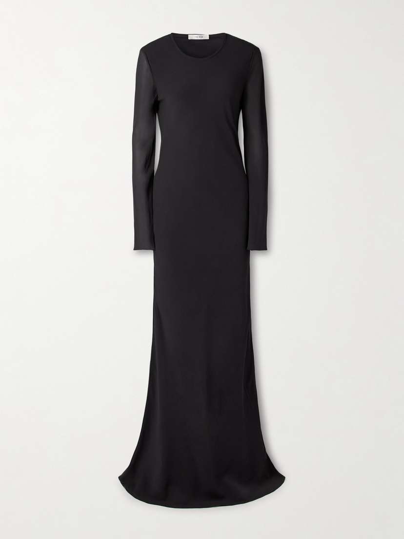 The Row Merita Silk-georgette Gown