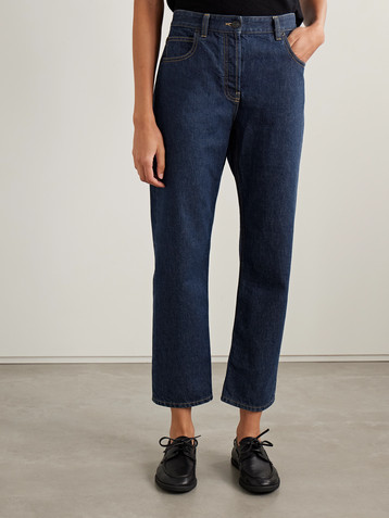 The Row Riaco mid-rise straight-leg jeans