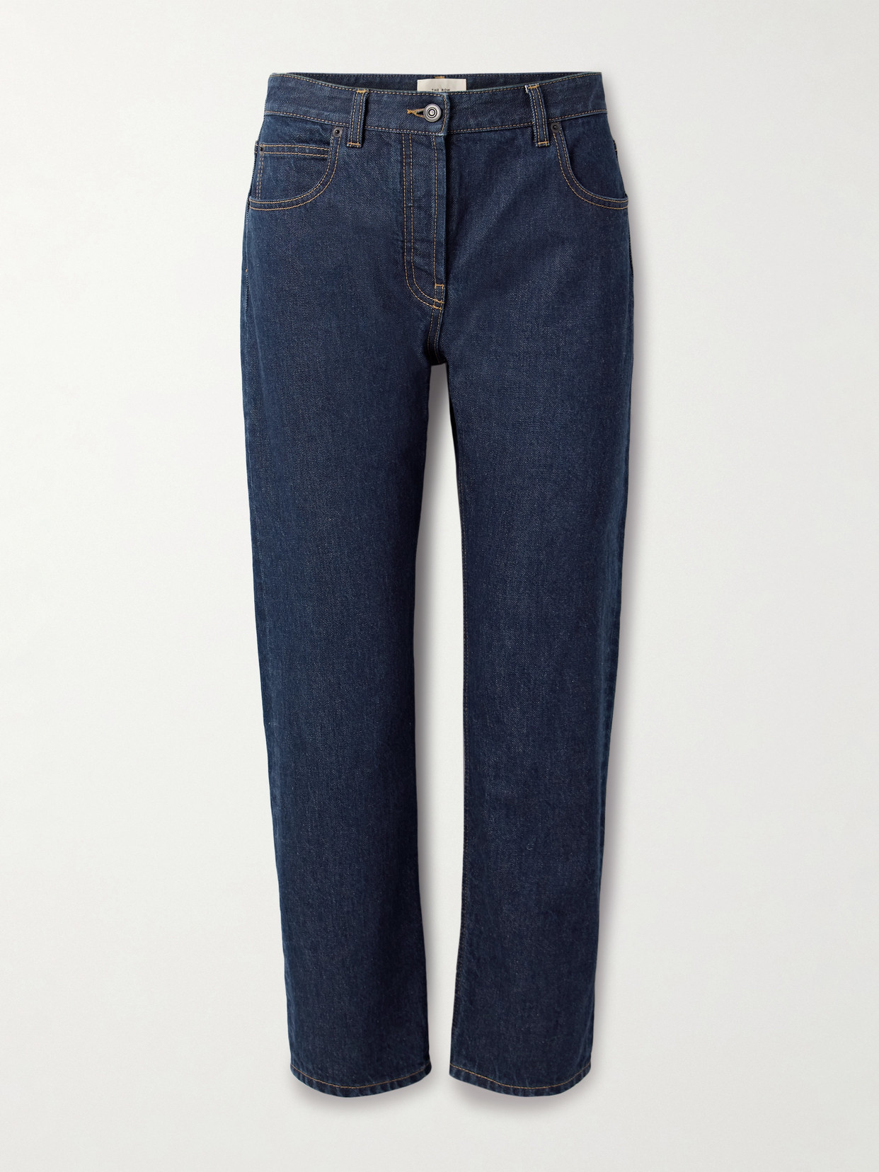 The Row Riaco Mid-rise Straight-leg Jeans In Blue