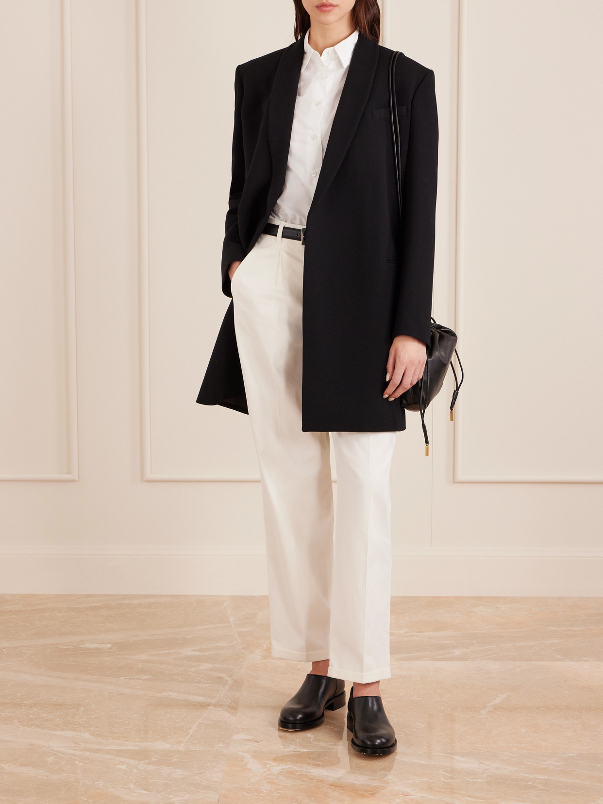 The Row Sadie Cotton-poplin Shirt In White