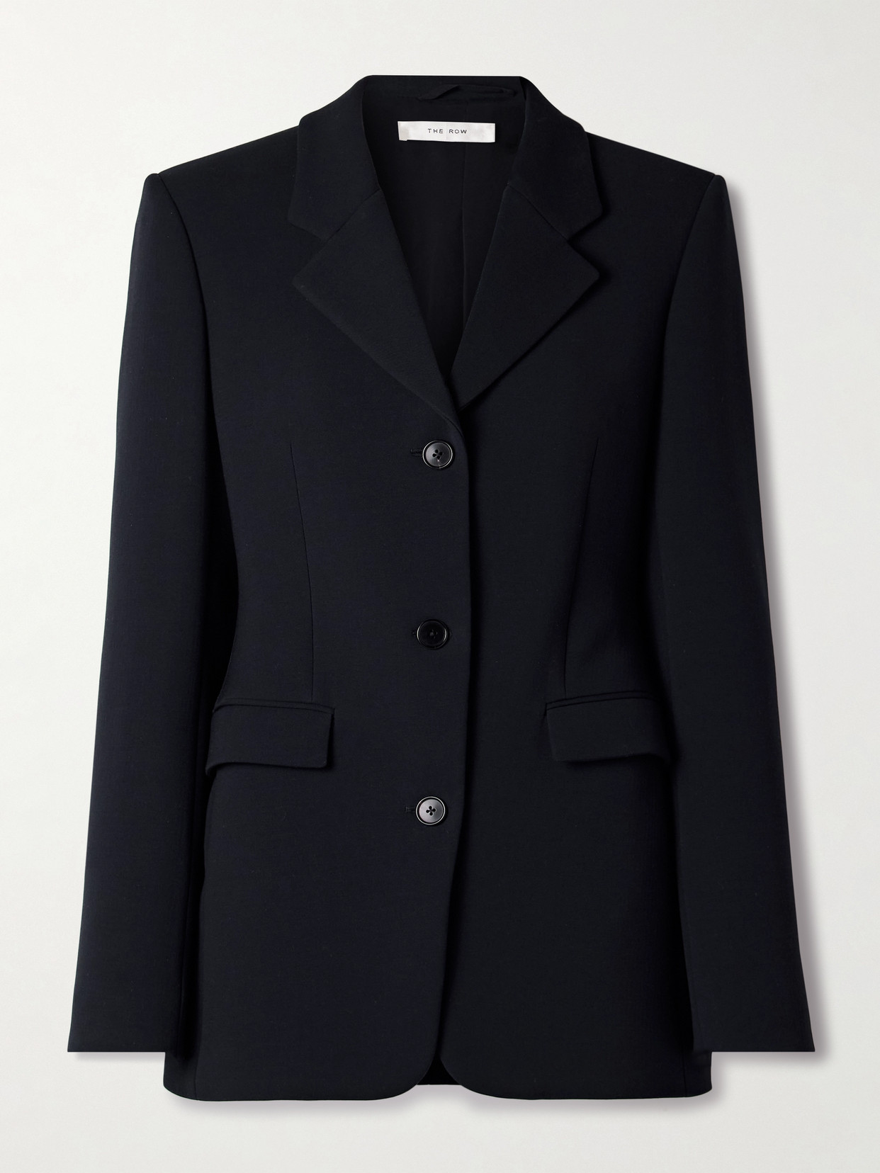 The Row Fontana Wool Blazer In Blue