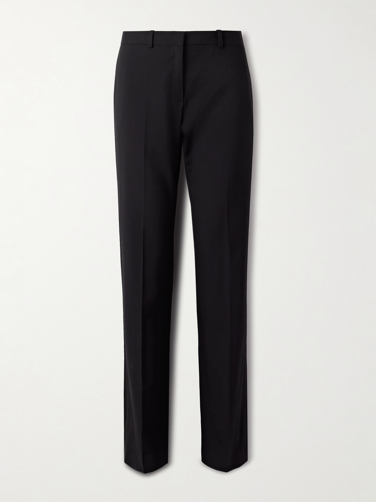 The Row Hiram Wool-twill Straight-leg Pants In Black