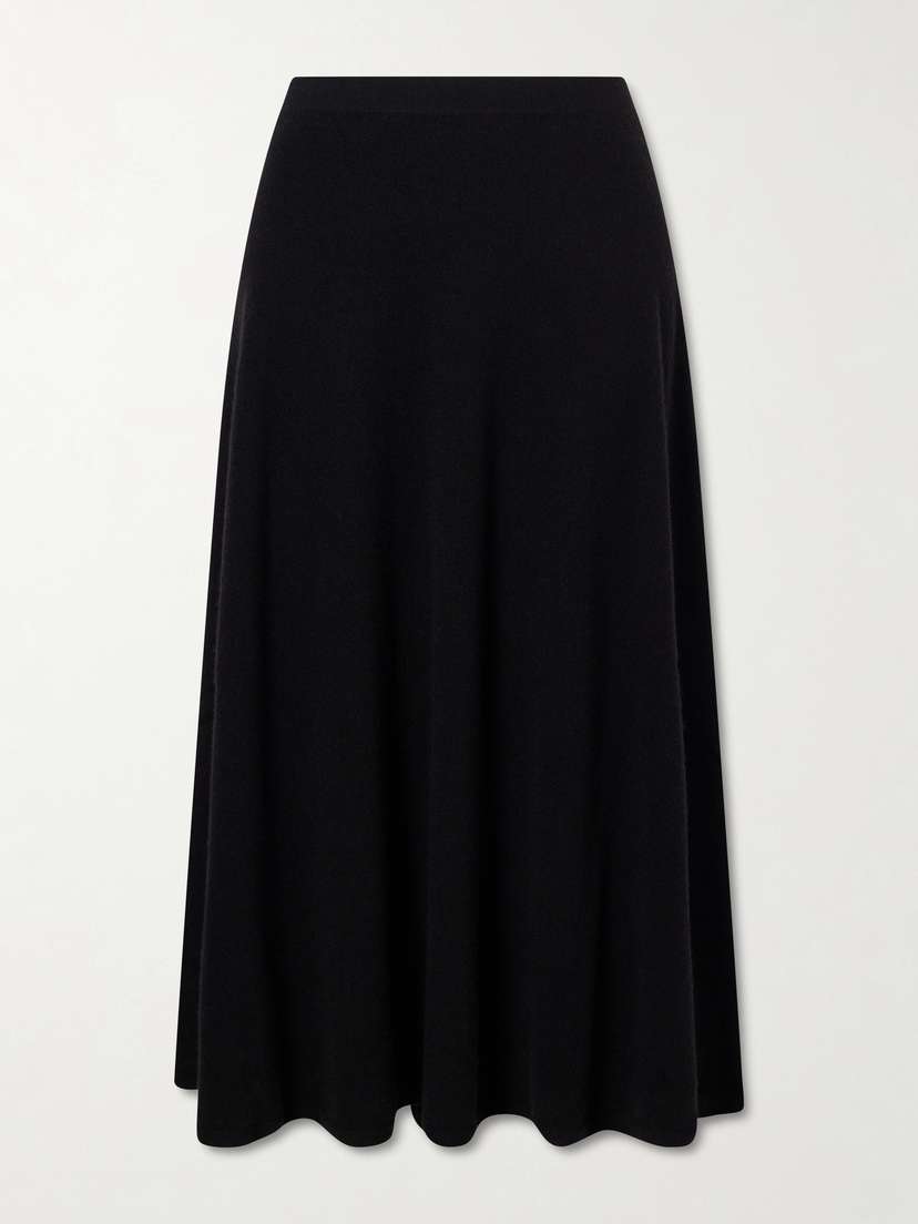 The Row Masini Cashmere-blend Midi Skirt