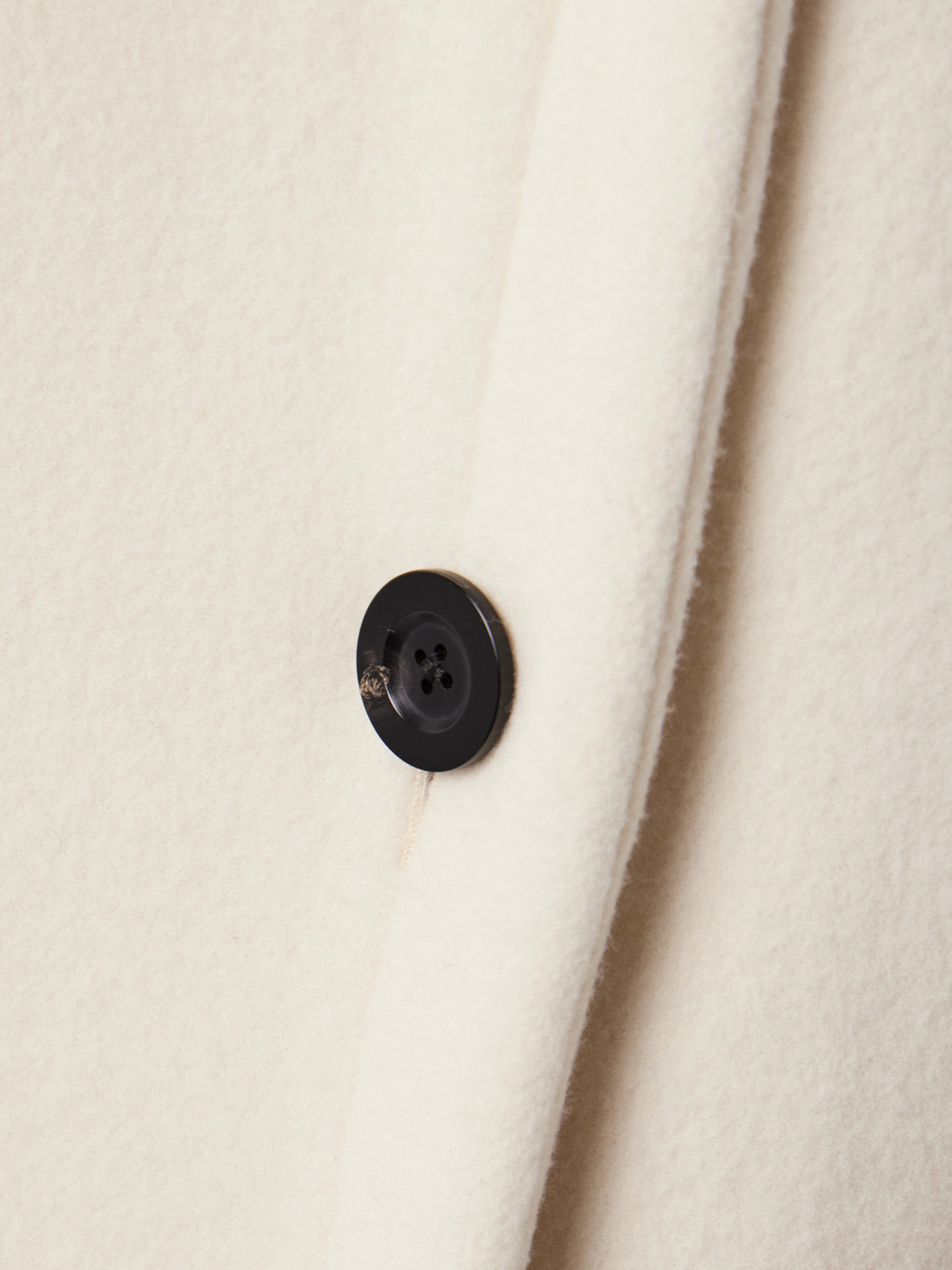 The Row Regino Oversized Wool Coat In White