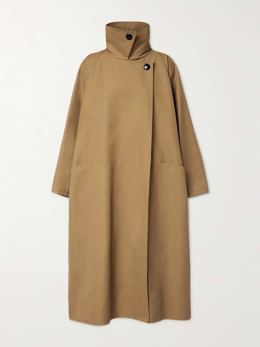 The Row Aurore Oversized Cotton Trench Coat