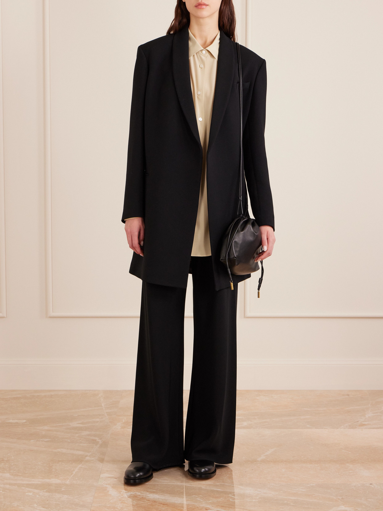 The Row Luka Oversized Cotton-poplin Shirt In Neutral