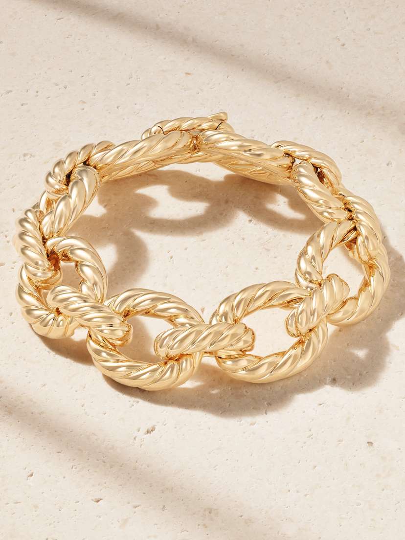 David Yurman Sculpted Cable 18-karat Gold Bracelet