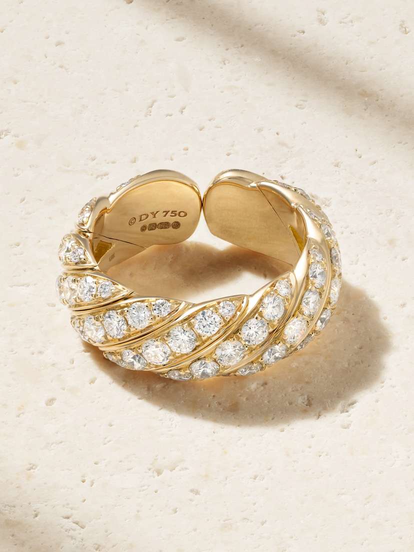 David Yurman 18-karat Gold Diamond Ring