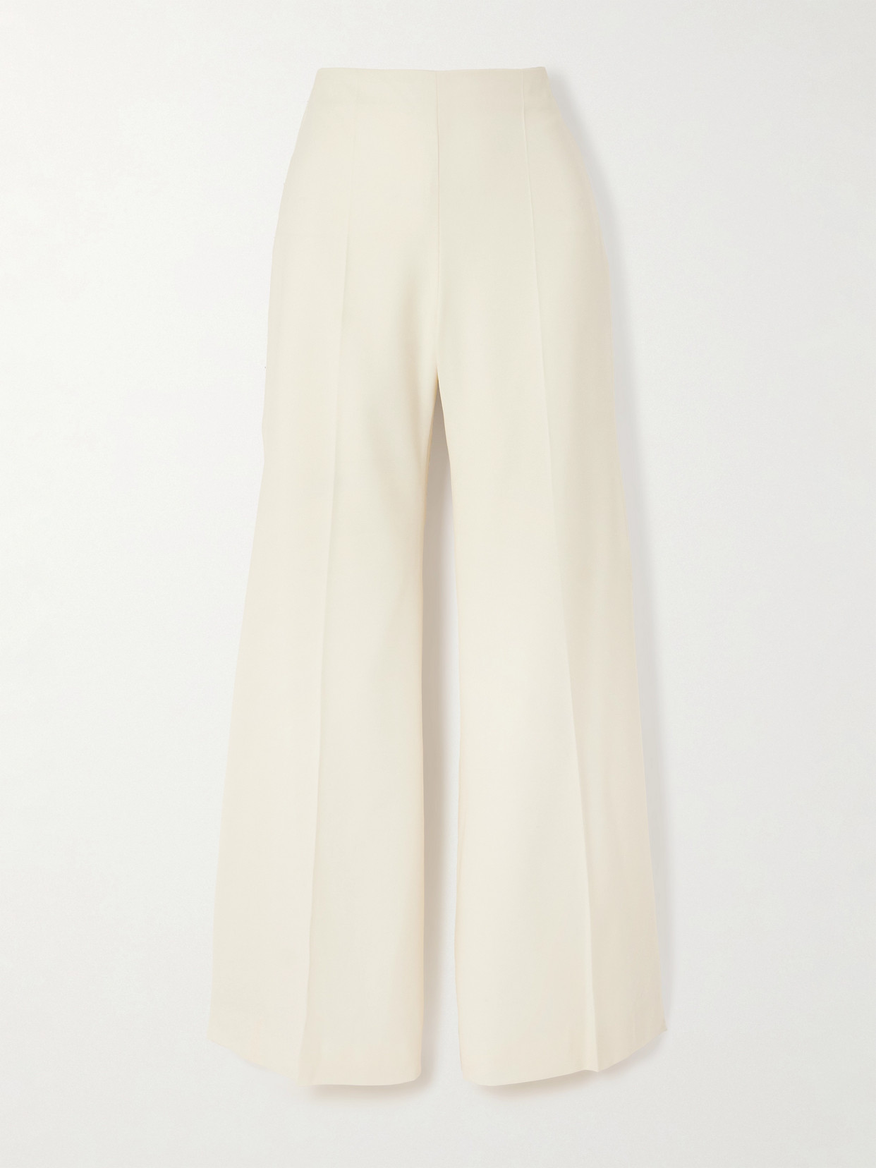 Nina Ricci Wool-gabardine Flared Pants In White