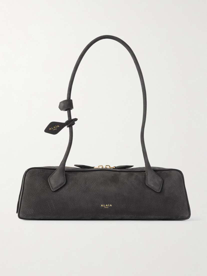 Alaïa Le Teckel Medium Nubuck Shoulder Bag