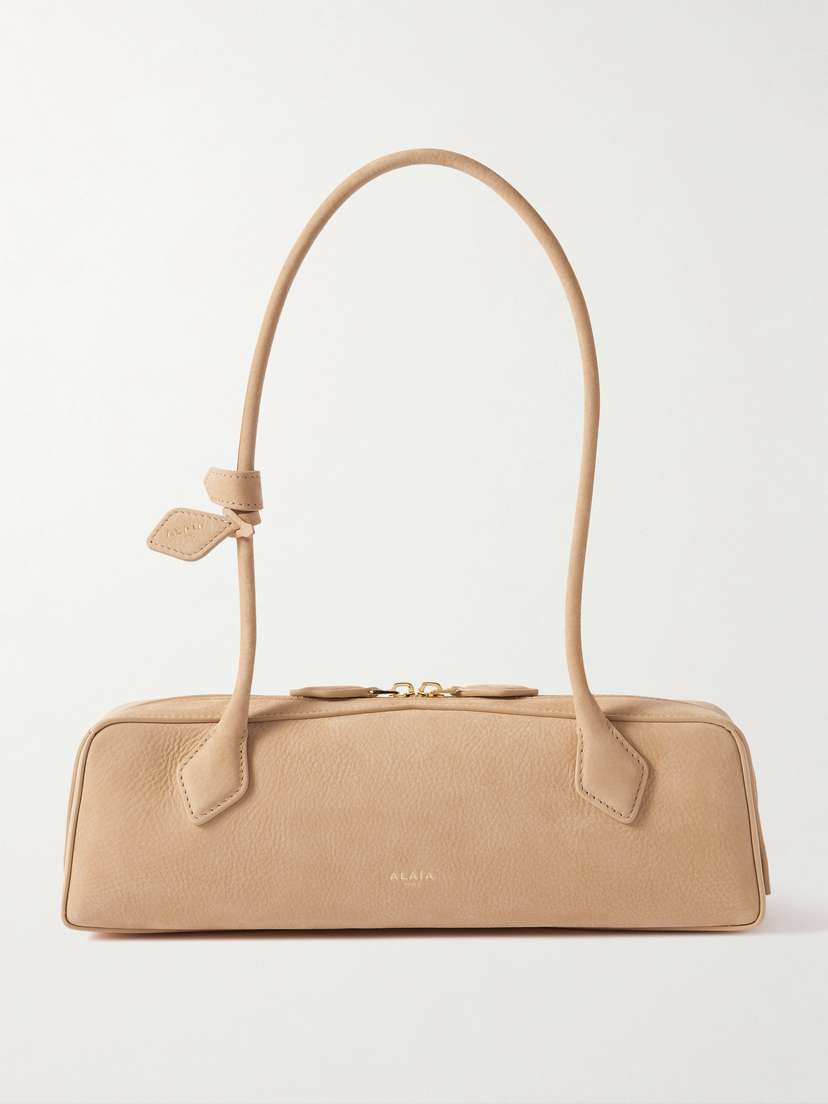Alaïa Le Teckel Medium Nubuck Shoulder Bag