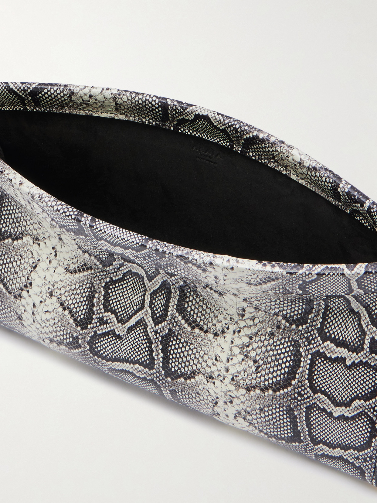 Alaïa Le Click E/w Medium Snake-effect Eel Shoulder Bag In Multi