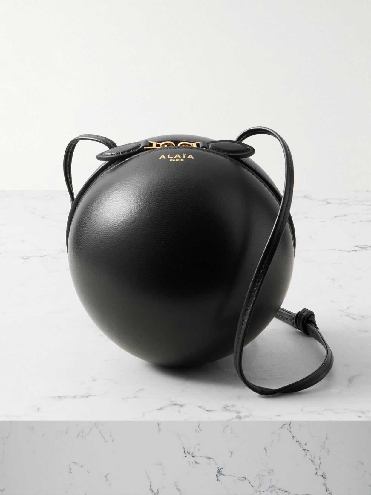 Sphere leather shoulder bag