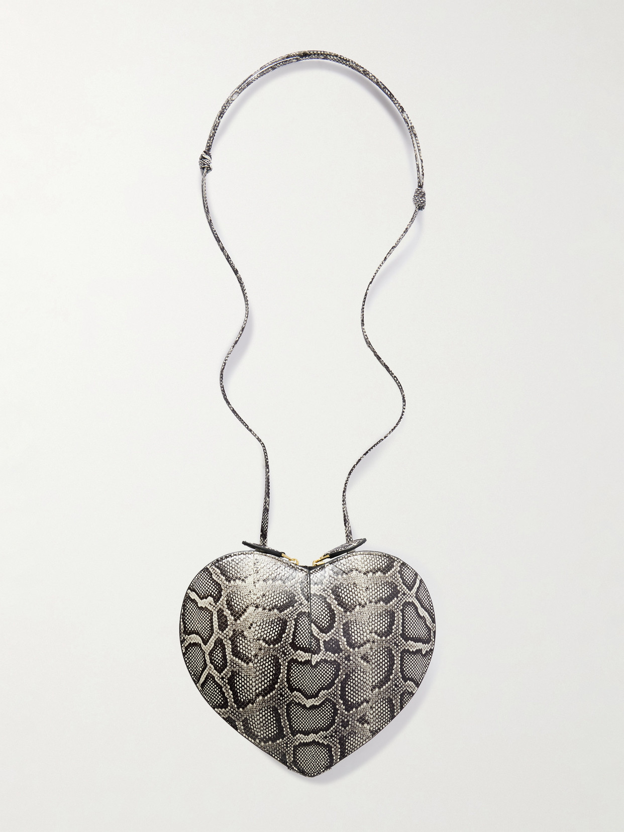 Alaïa Le Coeur Watersnake Shoulder Bag In Multi