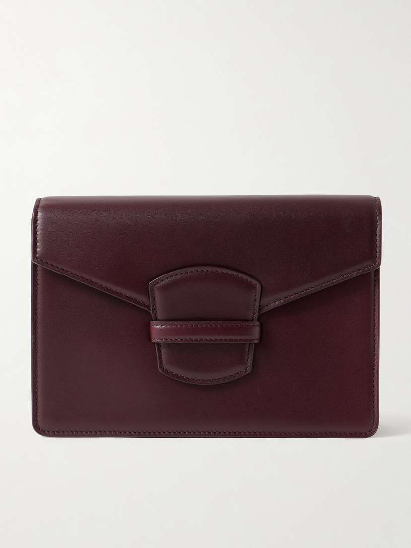 The Row Leather Clutch