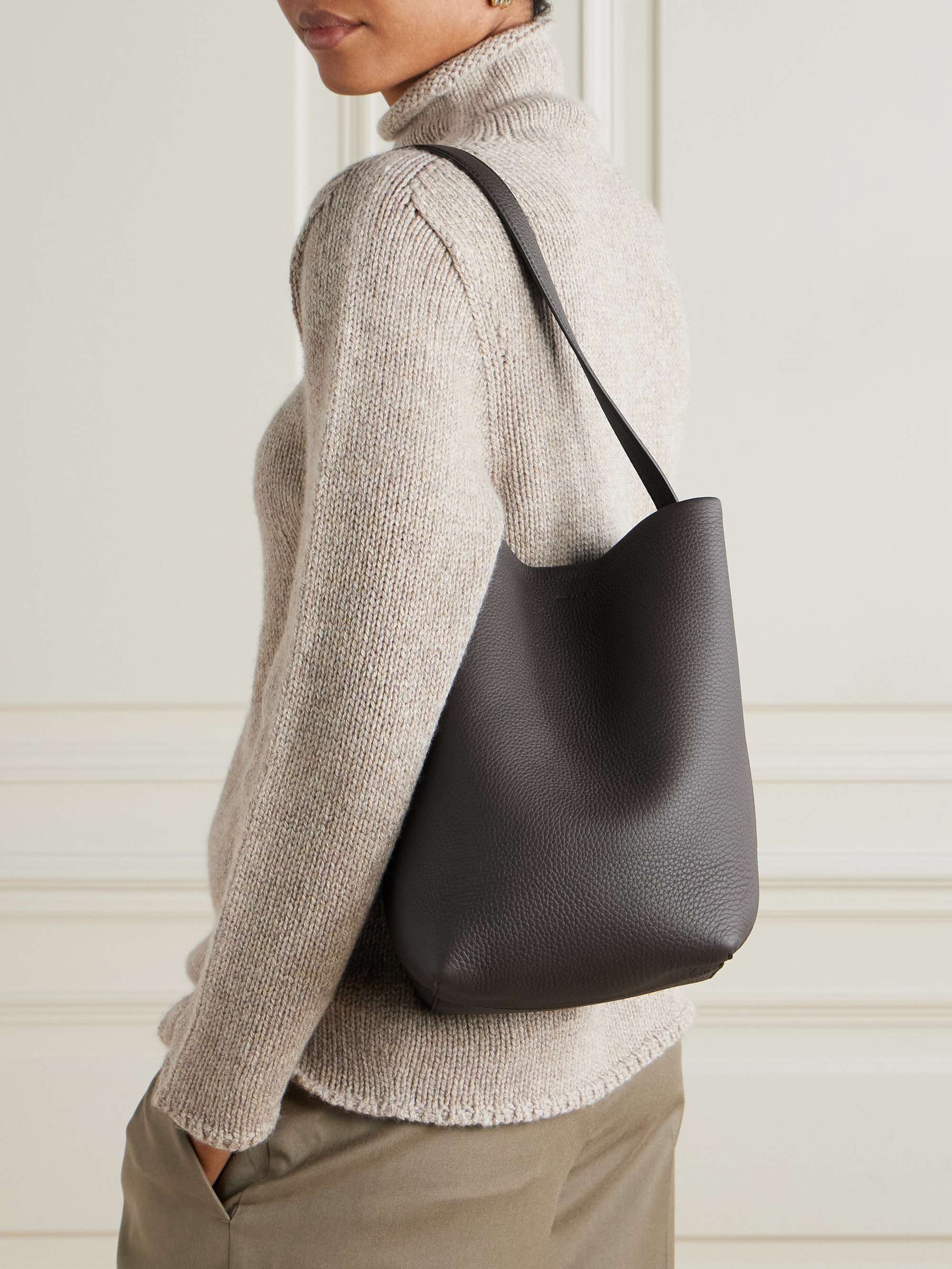 THE ROW N/S Park medium textured-leather tote