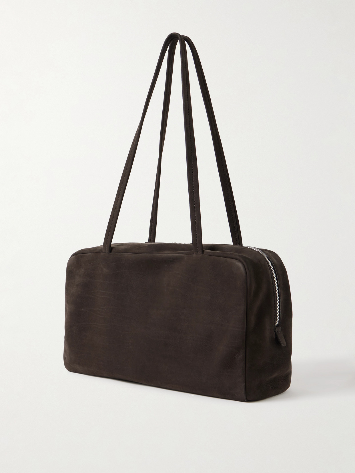 The Row Astra Nubuck Shoulder Bag In Brown