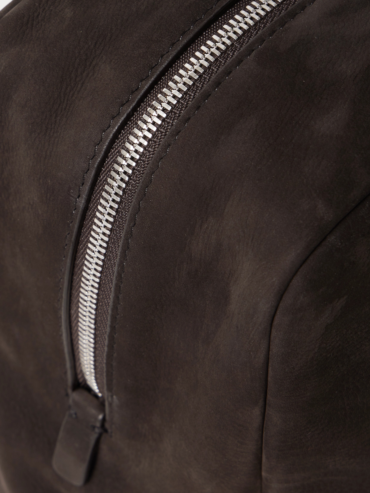 The Row Astra Nubuck Shoulder Bag In Brown