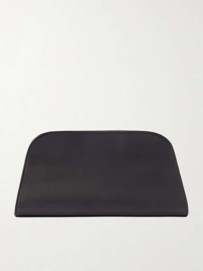 The Row Peggy Leather Clutch