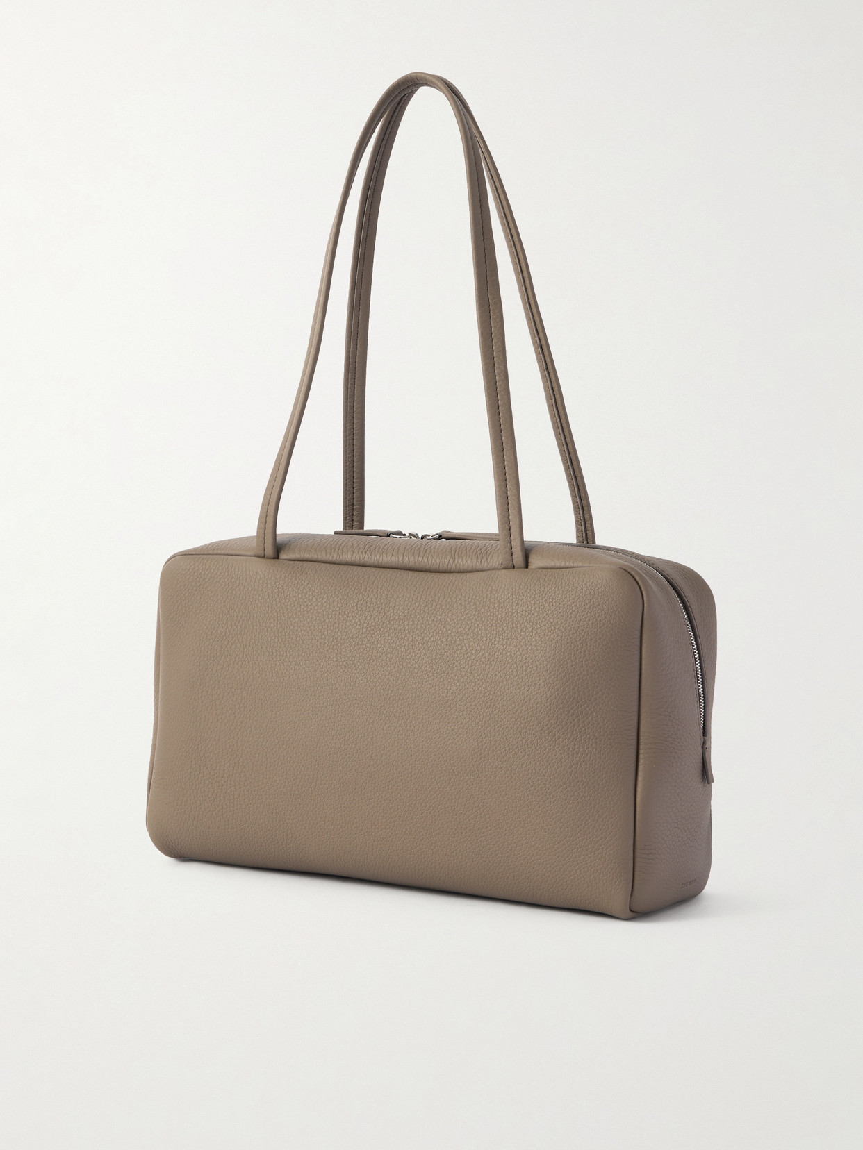 The Row Astra Textured-leather Shoulder Bag In Brown