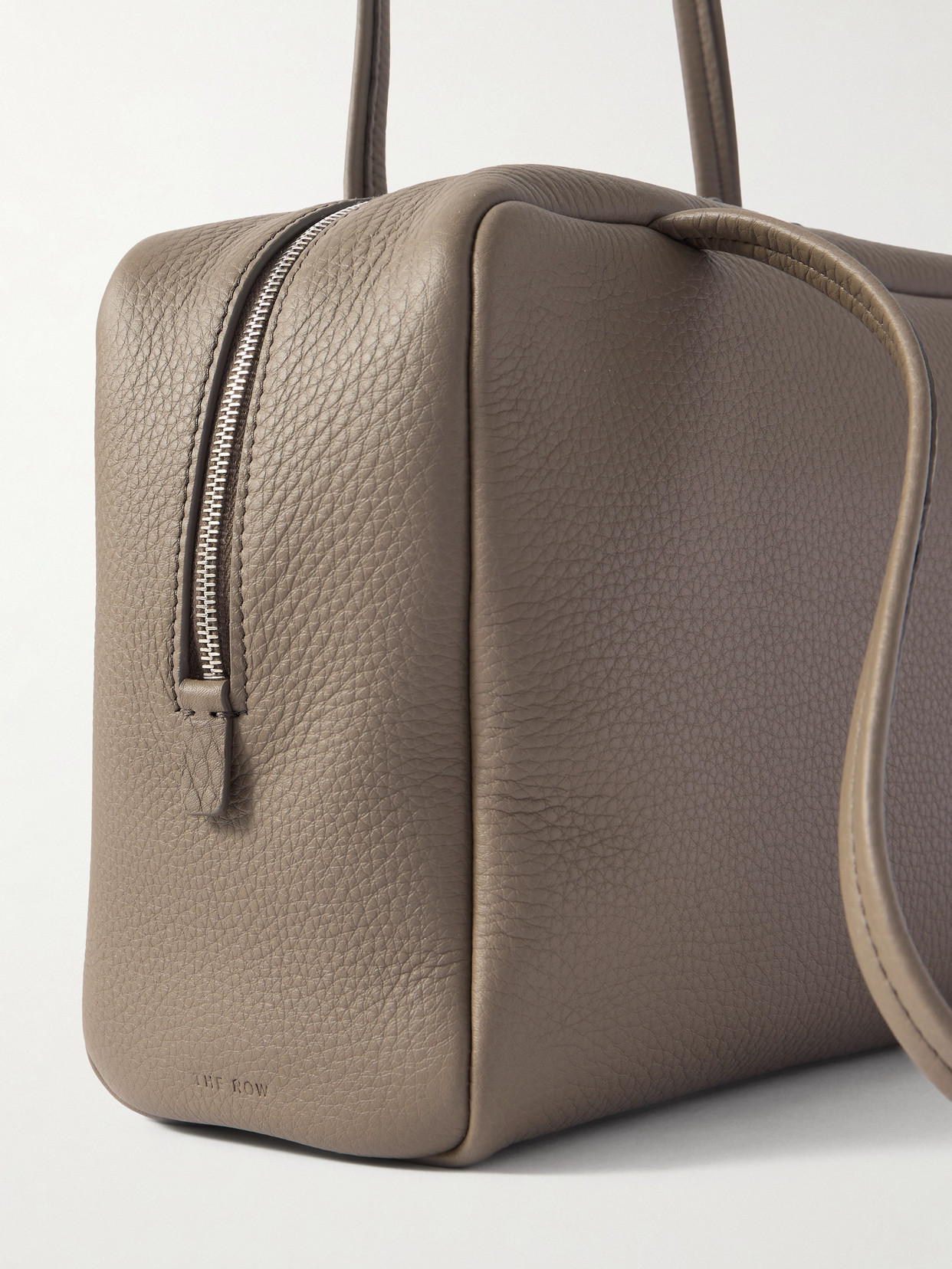 The Row Astra Textured-leather Shoulder Bag In Brown