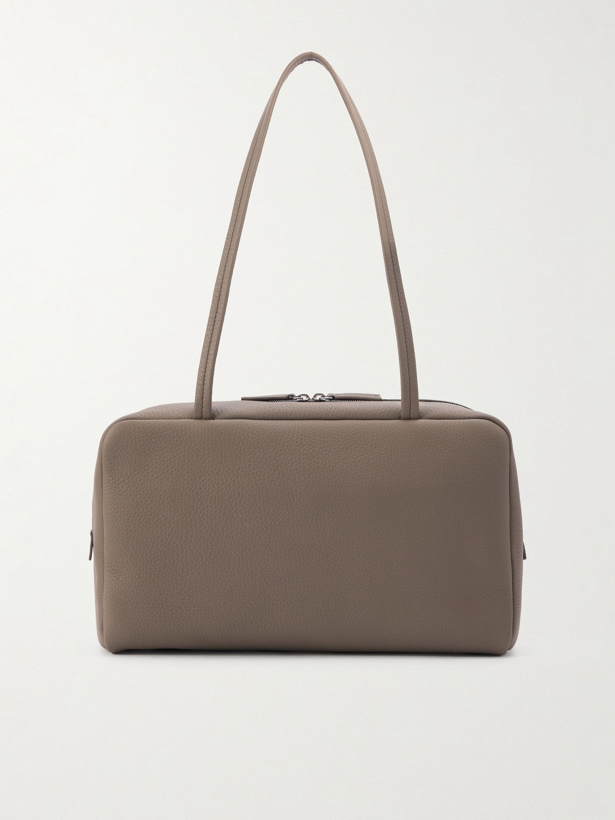 The Row Astra Textured-leather Shoulder Bag In Brown