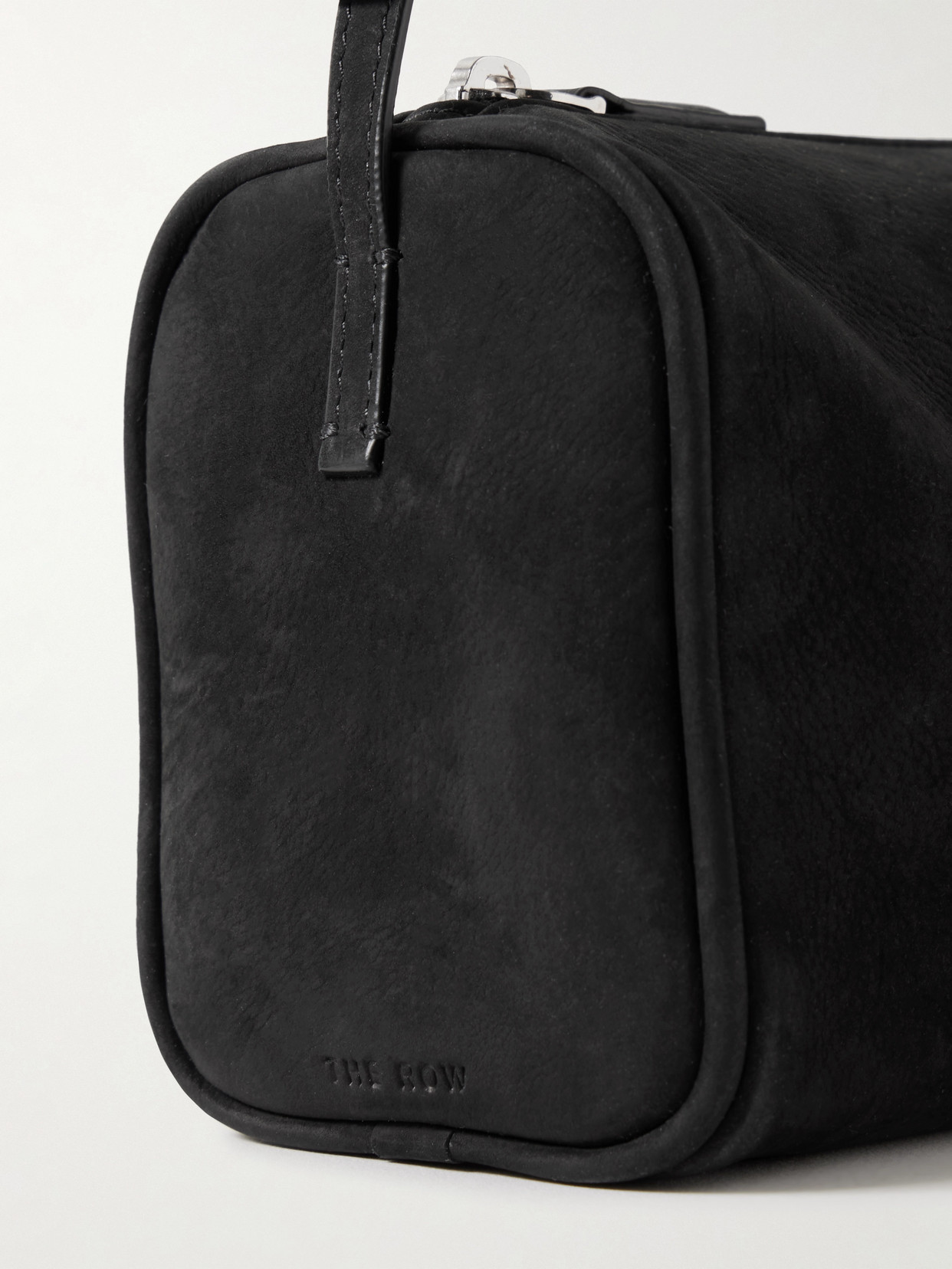 The Row 90's Nubuck Tote In Black