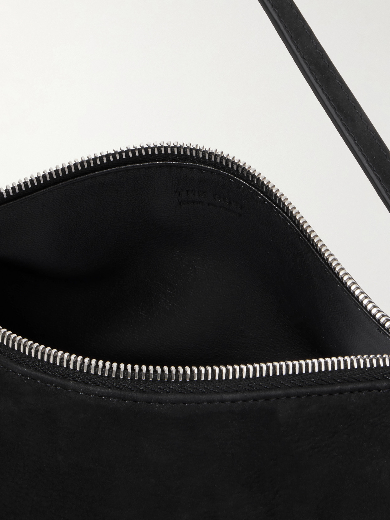 The Row 90's Nubuck Tote In Black