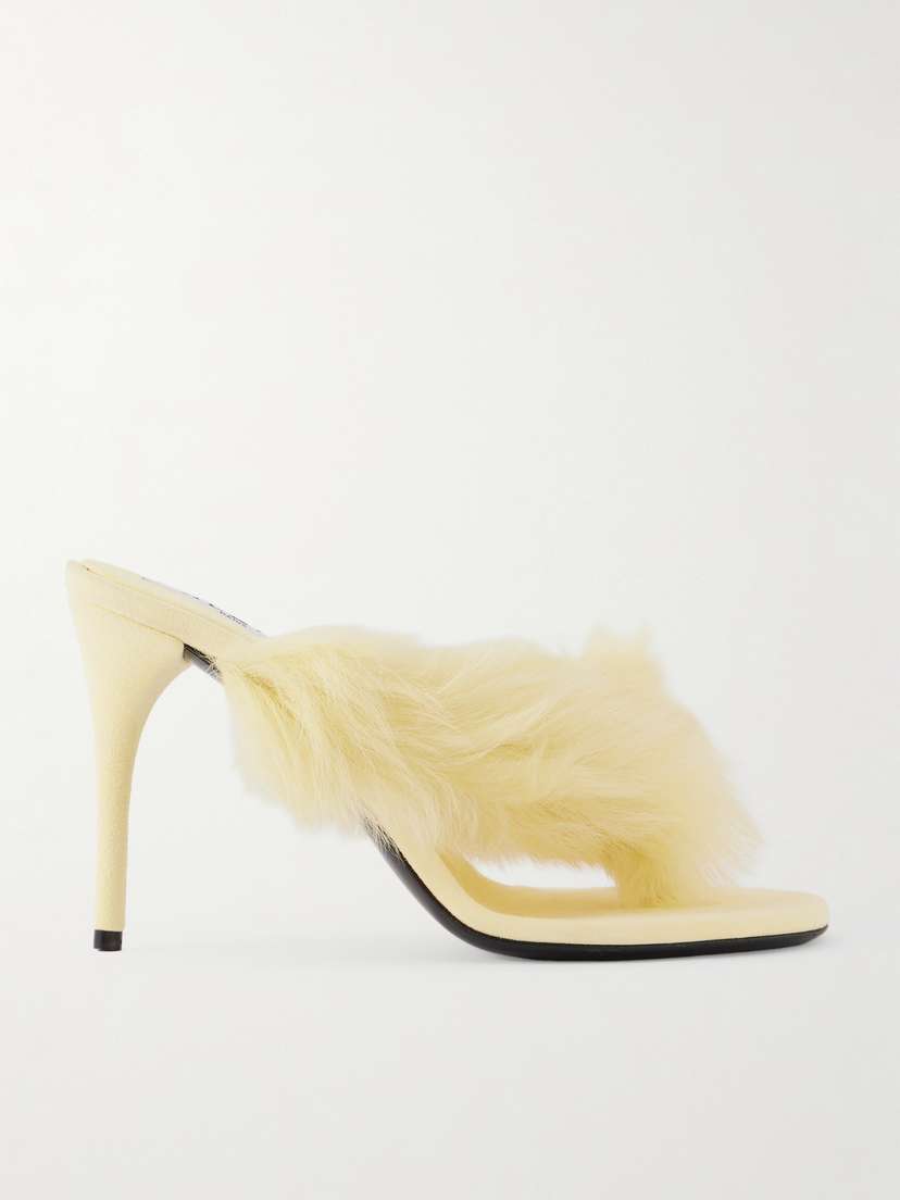 Alaïa — Shearling mules