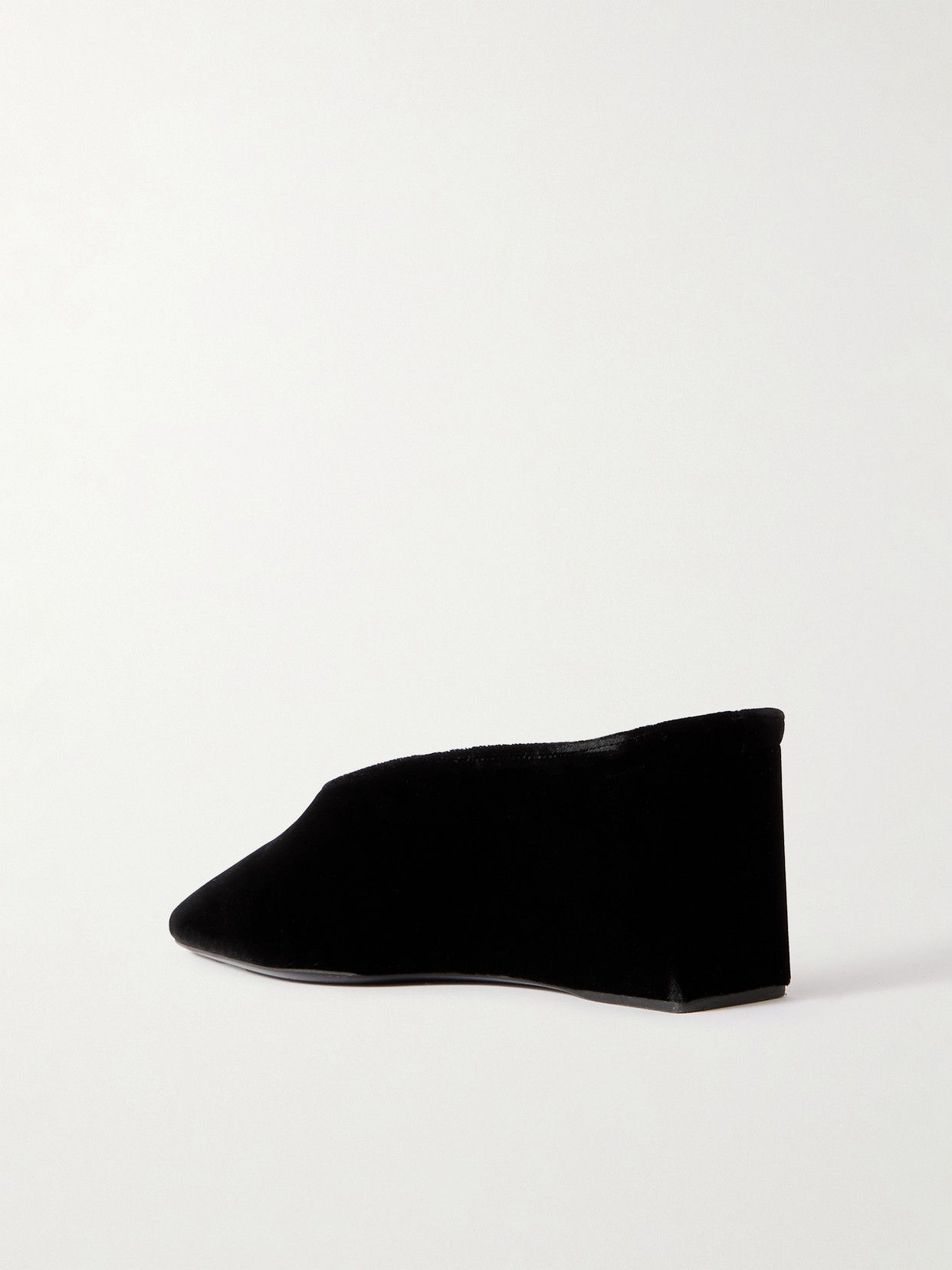 Alaïa Alaia Black Velvet Cube-heeled Mule Women In Black