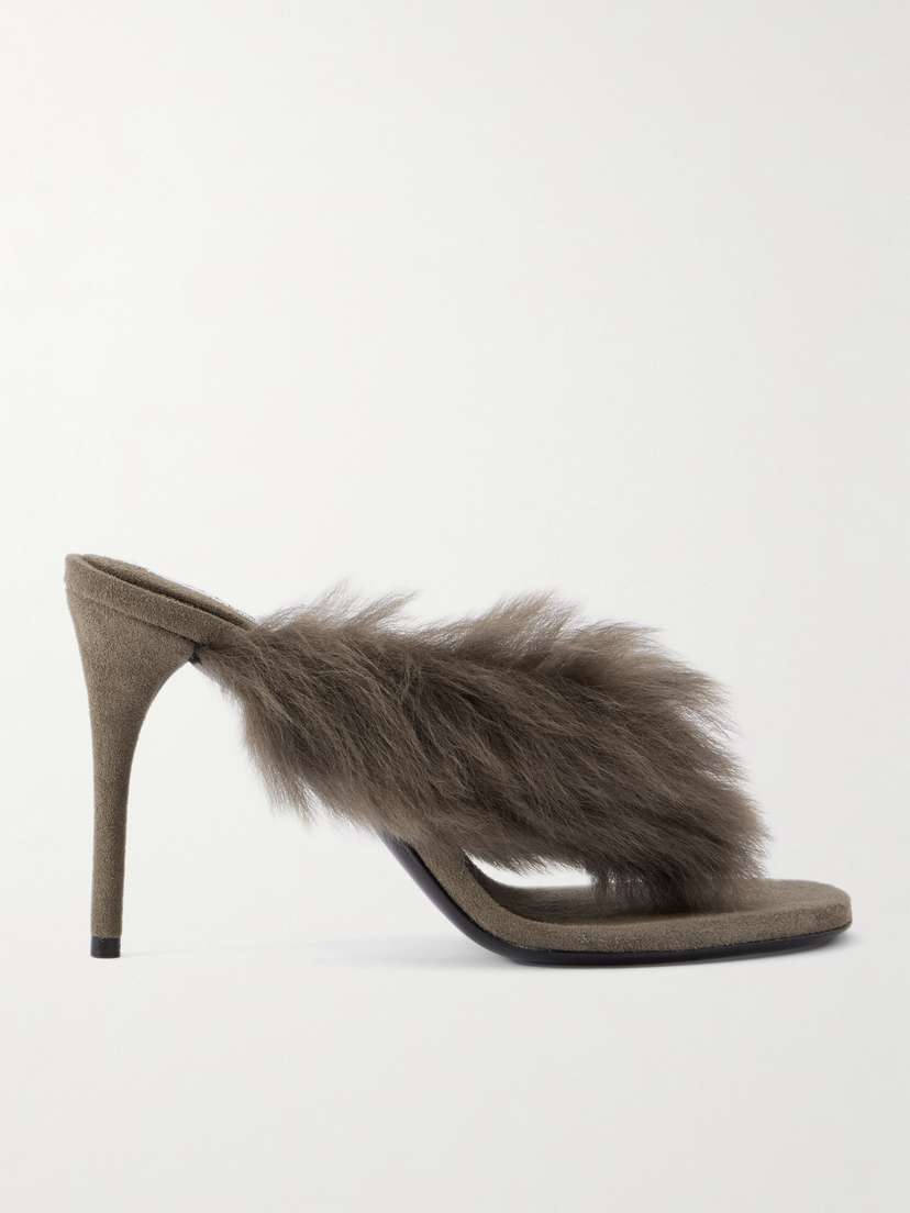 Alaïa — Shearling mules