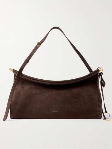 Alaïa Le Click large nubuck shoulder bag