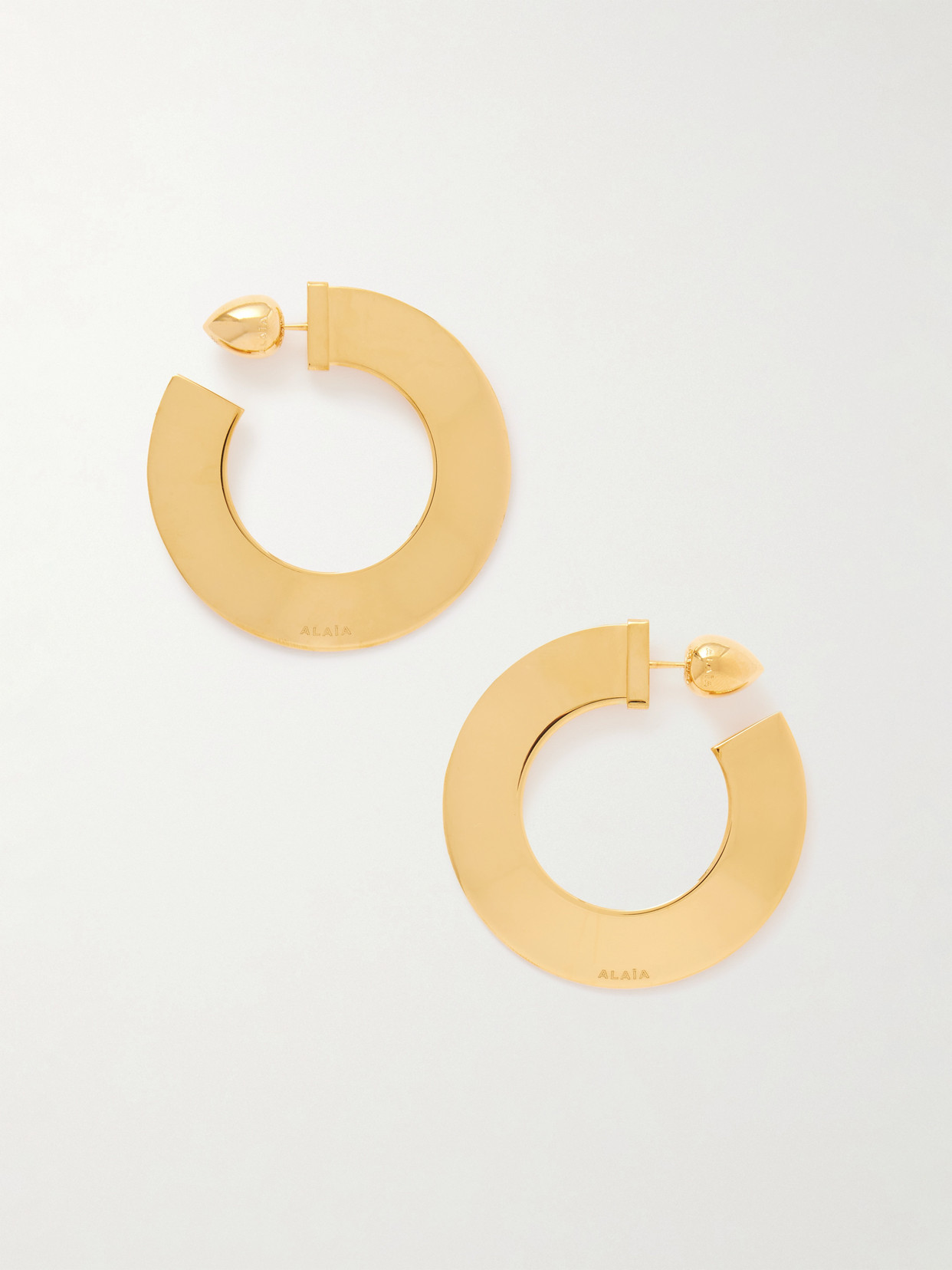 Alaïa Gold-tone Hoop Earrings