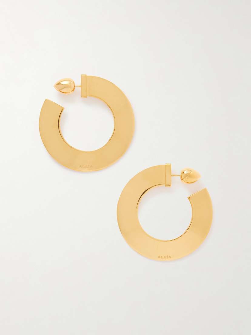 Alaïa tone Hoop Earrings