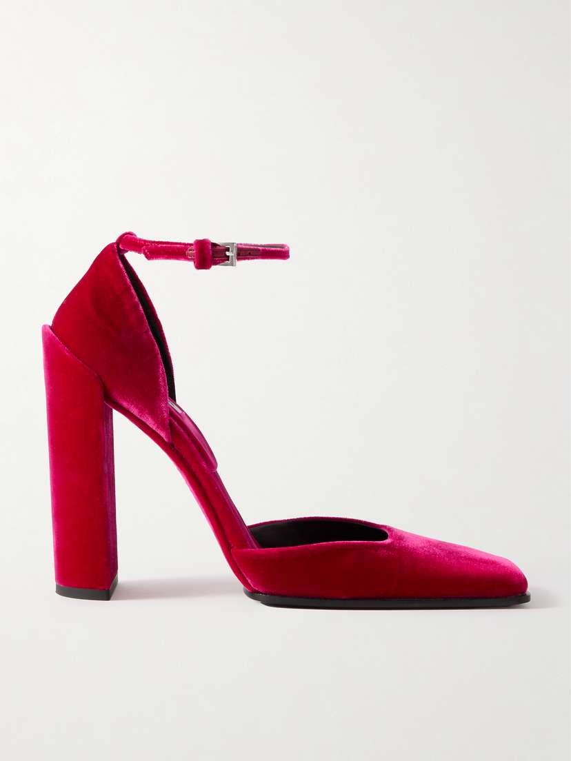 Alaïa — 90 velvet pumps